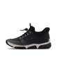 Dunkelblaue Rieker Damen Slipper 45963-14 mit easy Hineinschlüpf-Möglichkeit. Schuh Außenseite.
