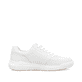 Weiße Rieker Herren Sneaker Low U1101-80 mit Schnürung sowie flexibler Sohle. Schuh Innenseite.