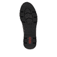 Schwarz-braune Rieker Damen Sneaker High N6352-90 mit einem Reißverschluss. Schuh Laufsohle.