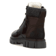 Schwarze Rieker Herren Schnürstiefel 32205-25 mit wasserabweisender TEX-Membran. Schuh von hinten.