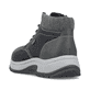 Schwarze Rieker Herren Schnürstiefel 11030-00 mit wasserabweisender TEX-Membran. Schuh von hinten.