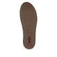 Blaue Rieker Damen Slipper M2852-12 aus Glattleder, Barfußschuhe. Schuh Laufsohle.