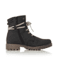 Ozeanblaue Rieker Damen Schnürstiefel 78550-14 mit Schnürung und Reißverschluss. Schuh Innenseite