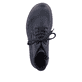 Tiefschwarze Rieker Damen Schnürstiefel 78240-00 mit Schnürung und Reißverschluss. Schuh Laufsohle