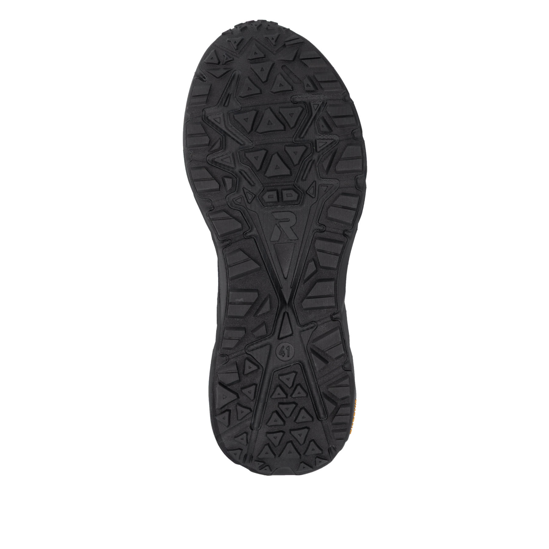 Schwarze Rieker Sport Herren Sneaker Low U4502-00. Schuh Laufsohle.