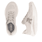 Beige Rieker Sport Damen Sneaker Low W4401-60. Schuh von oben, liegend.