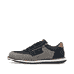 Blaue Rieker Herren Schnürschuhe 04401-14 mit einem Reißverschluss. Schuh Außenseite.