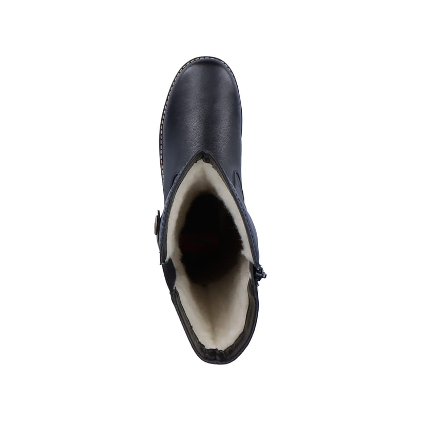 Cremebeige Rieker Damen Chelsea Boots Y4592-60 mit einer schockabsorbierenden Sohle. Schuh Innenseite