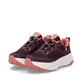 Rote Rieker Sport Damen Sneaker Low W4502-30. Schuhpaar seitlich schräg.