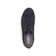 Mocassins Rieker bleus pour homme 08315-14 en cuir velours. Chaussure vue de dessus.