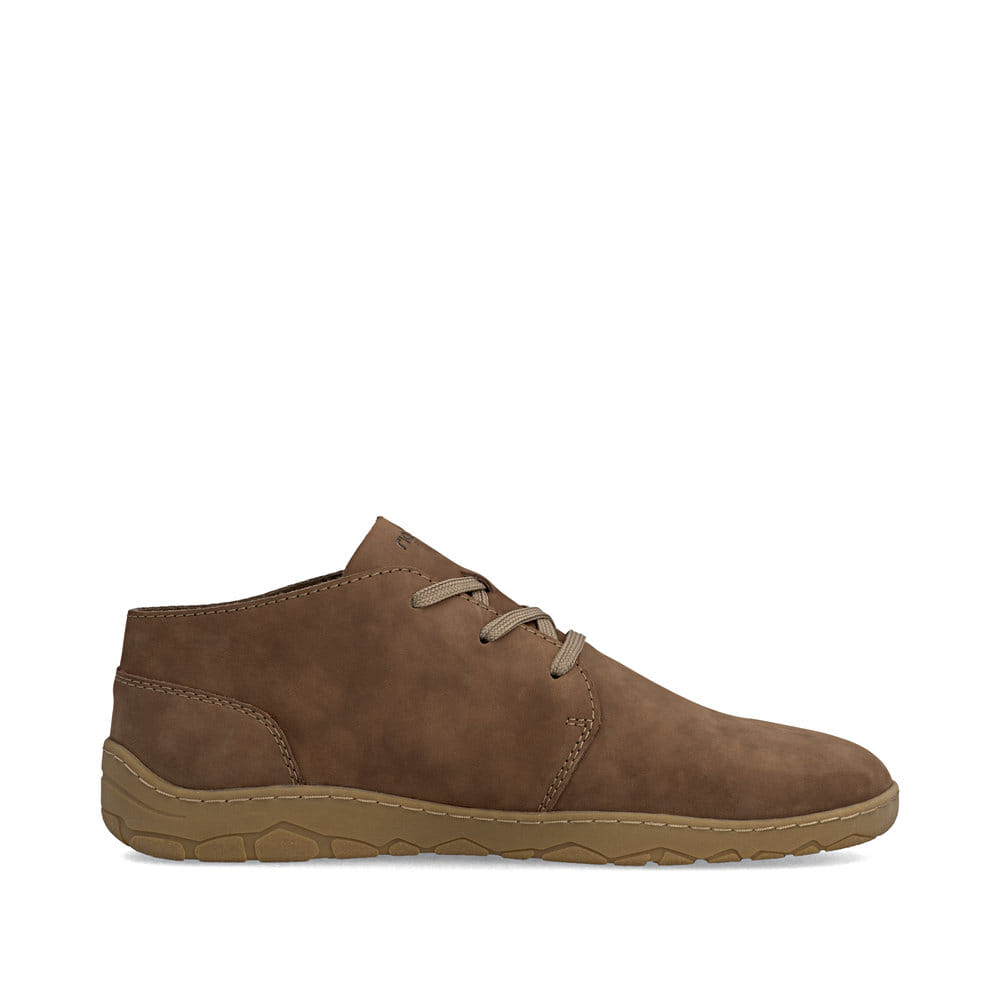 Braune Rieker Herren Schnürstiefel 08301-24 aus Glattleder, Barfußschuhe. Schuh Innenseite.