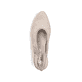 Beige Rieker Slingpumps 47060-62 mit Schnalle sowie einer leichten Sohle. Schuh von oben.