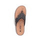 Schwarze Rieker Herren Zehentrenner 21084-00 mit der Komfortweite G. Schuh von oben.