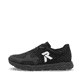 Schwarze Rieker Herren Sneaker Low 09100-00 mit einer Gummischnürung. Schuh Außenseite.
