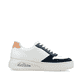 Weiße Rieker Damen Sneaker Low N6410-80 mit Rieker Air Sohlenfenster. Schuh Innenseite.