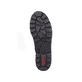 Graphitschwarze Rieker Damen Schnürstiefel 79240-00 mit Schnürung und Reißverschluss. Schuh Laufsohle