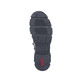 Asphaltschwarze Rieker Damen Hochschaftstiefel Y4760-00 mit einer leichten Sohle. Schuh Innenseite