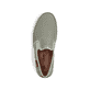 Grüne Rieker Herren Slipper B5265-52 mit einem Gummizug sowie Komfortweite G 1/2. Schuh von oben.