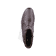 Dunkelbraune Rieker Damen Stiefeletten 77041-26 mit Zierelement. Schuh von oben.