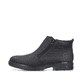 Schwarze Rieker Herren Kurzstiefel 33452-00 aus Glattleder. Schuh Außenseite.
