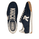 Blaue Rieker Sport Damen Sneaker Low W4000-15. Schuh von oben, liegend.