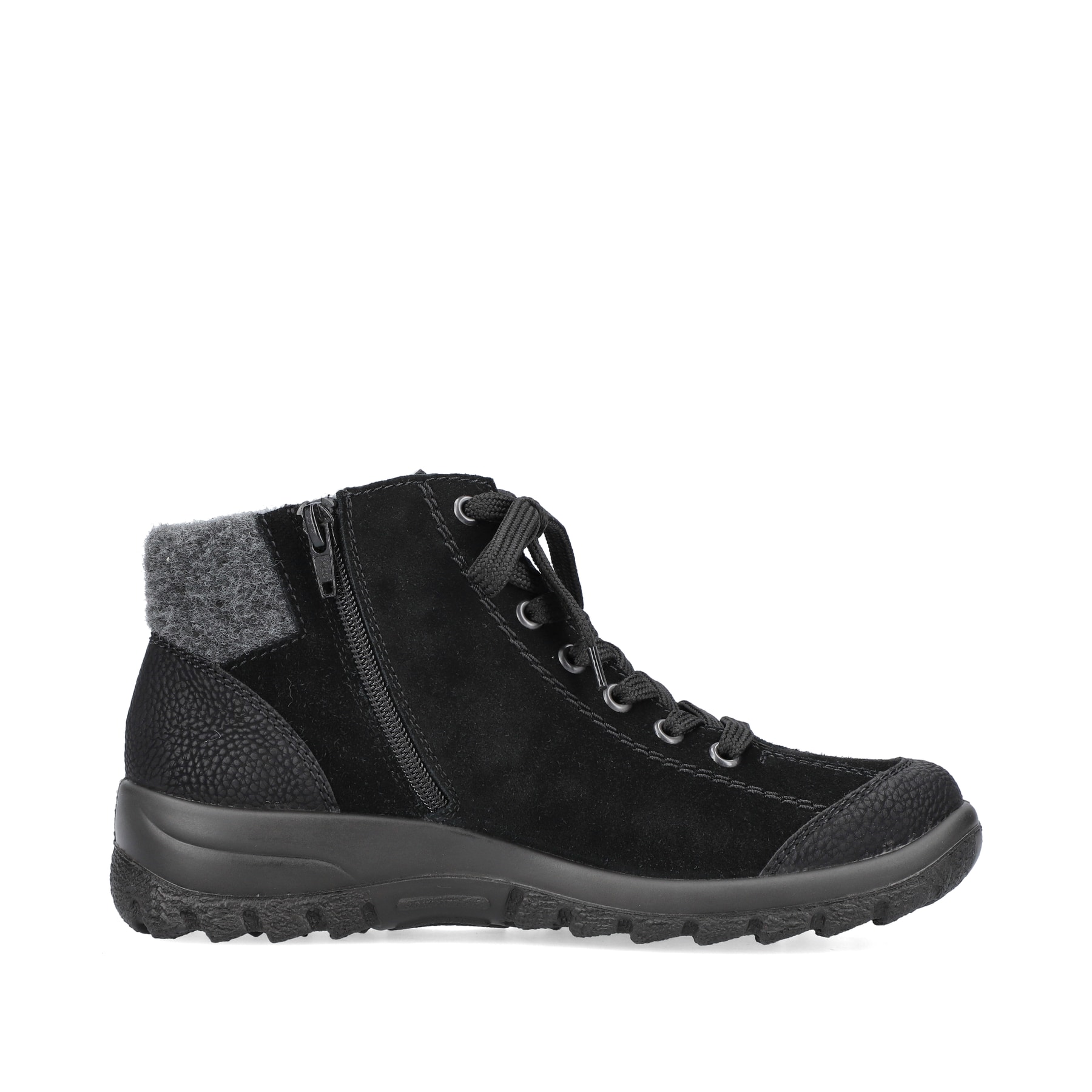 Rieker M5352 Sneakers voor dames, zwart, 36 EU