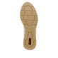 Beige vegane Rieker Damen Sneaker Low N9303-90 mit einer Schnürung. Schuh Laufsohle.