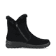 Tiefschwarze Rieker Damen Kurzstiefel L7162-00 mit einer schockabsorbierenden Sohle. Schuh Innenseite