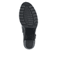 Dunkelbraune Rieker Damen Stiefeletten Y2590-25 mit einem Reißverschluss. Schuh Laufsohle.