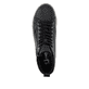 Schwarze Rieker Damen Sneaker High W0164-00 mit leichter und griffiger Sohle. Schuh von oben.
