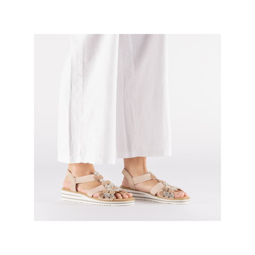 Rieker V3641 damessandalen, roze, 39 EU, roze, 39 EU