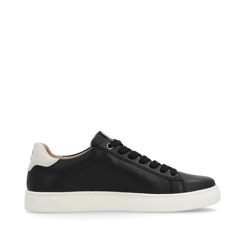 Schwarze Rieker Herren Sneaker Low U0704-00 mit TR-Sohle mit leichtem EVA-Inlet. Schuh Innenseite.