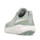 Grüne Rieker Sport Damen Sneaker Low W4300-52. Schuh von hinten.
