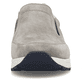 Graue Rieker Herren Slipper B0750-42 mit Elastikeinsatz sowie Komfortweite G. Schuh von vorne.