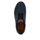 Blaue Rieker Herren Slipper B6652-14 mit einem Gummizug sowie Komfortweite G 1/2. Schuh von oben.