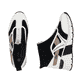 Schwarze Rieker Damen Sneaker High N6360-00 mit einem Reißverschluss. Schuh von oben, liegend.