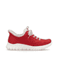 Rote Rieker Damen Slipper M5354-33 mit Ready2GO Slip-in Funktion sowie Gummizug. Schuh Innenseite.