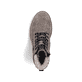 Grau-braune Rieker Herren Schnürstiefel F7010-25 mit modernen Ziernähten. Schuh von oben.