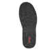 Blaue Rieker Damen Slipper L0551-14 mit einem Gummizug. Schuh Laufsohle.