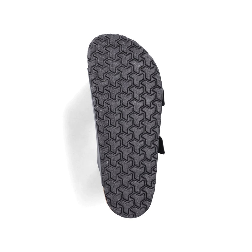 Mules Rieker grises pour homme 22190-45 avec boucles. Semelle extérieure de la chaussure.
