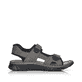 Graue Rieker Herren Trekkingsandalen 26752-42 mit einem Klettverschluss. Schuh Innenseite.