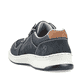 Blaue Rieker Herren Schnürschuhe 14300-14 mit Reißverschluss sowie Extraweite H. Schuh von hinten.