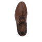 Braune Rieker Herren Schnürschuhe 14405-24 mit der Komfortweite G 1/2. Schuh von oben.
