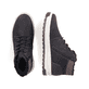 Schwarze Rieker Herren Schnürstiefel 38542-00 mit wasserabweisender TEX-Membran. Schuh von oben, liegend.