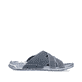 Blaue Rieker Herren Pantoletten 21999-14 mit der Extraweite H 1/2. Schuh Innenseite.
