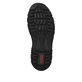 Mocassins Rieker noirs pour hommes 19961-03 avec bande élastique. Semelle extérieure de la chaussure.