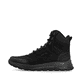 Schwarze Rieker Herren Schnürstiefel B8122-00 aus Rauleder. Schuh Außenseite.