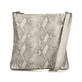 Sac à bandoulière Rieker H1032-90 doré avec motif serpent et fermeture éclair. Côté gauche.
