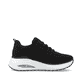 Schwarze vegane Rieker Damen Sneaker Low W2701-00 mit einer Schnürung. Schuh Innenseite.