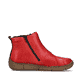 Rote Rieker Damen Kurzstiefel Z3782-33 mit Reißverschluss sowie Komfortweite G. Schuh von hinten.